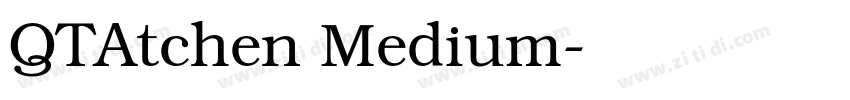 QTAtchen Medium字体转换